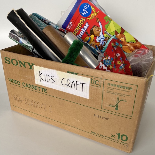 CRAFT BOX, Cardboard Box Full